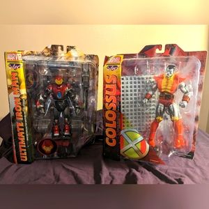 Marvel Dimond Select Lot- collosus and ultimate iron Man